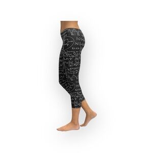 HTF: Zara Terez ⌗ Hi Shine Leggings ⌗ Black White Math Print ⌗ XXS XS S M ⌗ Fun